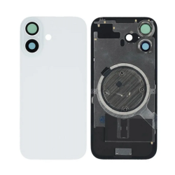 Vitre Arri&egrave;re de Remplacement pour iPhone 17 - Blanc (Sans MagSafe)