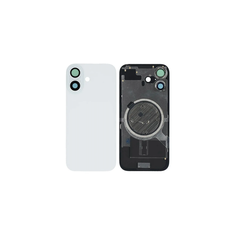 Vitre Arri&egrave;re de Remplacement pour iPhone 17 - Blanc (Sans MagSafe)