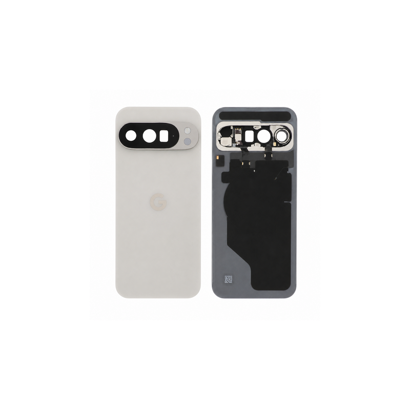Vitre Arri&egrave;re de Remplacement pour Google Pixel 10 Pro XL - Blanc Porcelaine