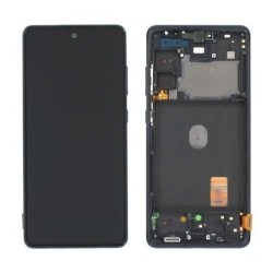 &Eacute;cran Complet Bleu Original Reconditionn&eacute; sur Ch&acirc;ssis pour Galaxy S20 FE 4G / 5G