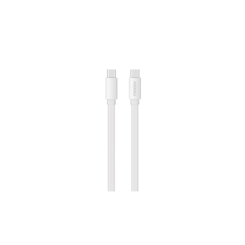C&acirc;ble USB-C / USB-C plat 3A 60W 2 m - Blanc