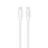 C&acirc;ble USB-C / USB-C rond 5A 100W 2 m - Blanc