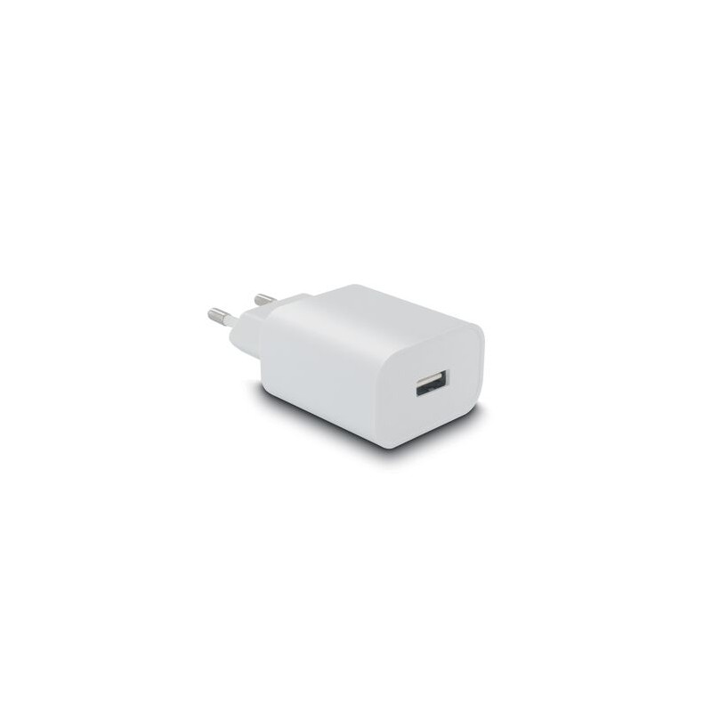 Chargeur secteur 1 USB-A 1 A - Blanc