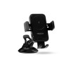 Chargeur voiture induction 15W avec support auto-ajustable 3-en-1 - Noir