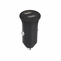 Chargeur allume-cigares 2 USB-A 4,8A Fast Charge - Noir