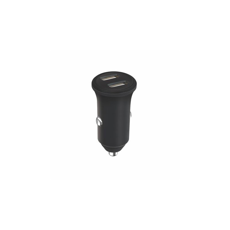 Chargeur allume-cigares 2 USB-A 4,8A Fast Charge - Noir