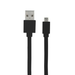 C&acirc;ble micro USB /USB-A plat 1 m - Noir