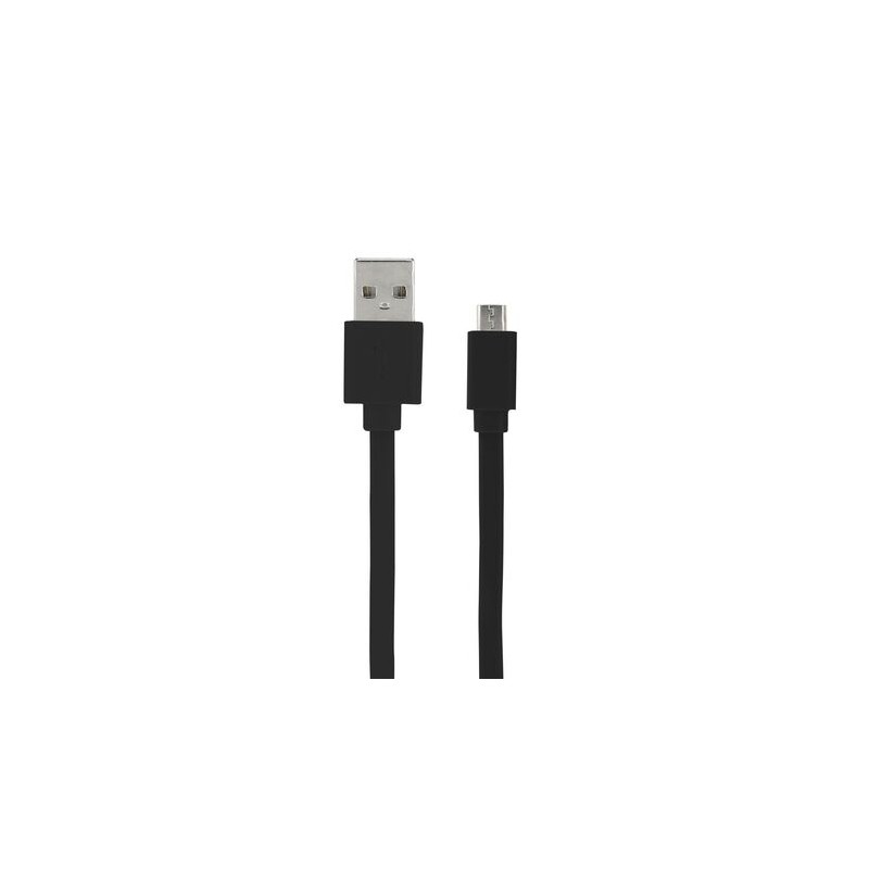 C&acirc;ble micro USB /USB-A plat 1 m - Noir