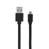 C&acirc;ble micro USB /USB-A plat 1 m - Noir
