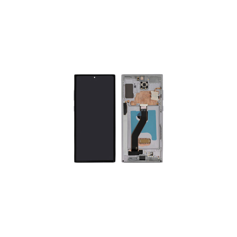 &Eacute;cran Complet OLED de Remplacement avec Ch&acirc;ssis pour Samsung Galaxy Note 10+ / Note 10+ 5G - Argent