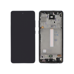 &Eacute;cran Complet de Remplacement OLED avec Vitre Tactile Assembl&eacute; sur Ch&acirc;ssis pour Galaxy A52S 5G