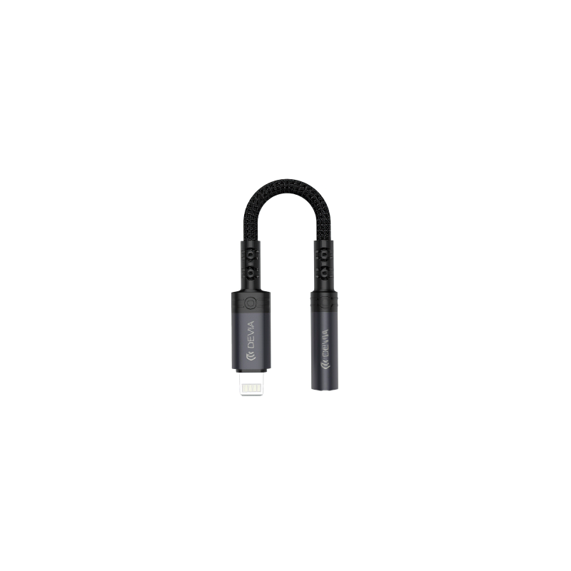Adaptateur Lightning vers Prise Jack 3.5mm pour iPhone et iPad - Noir