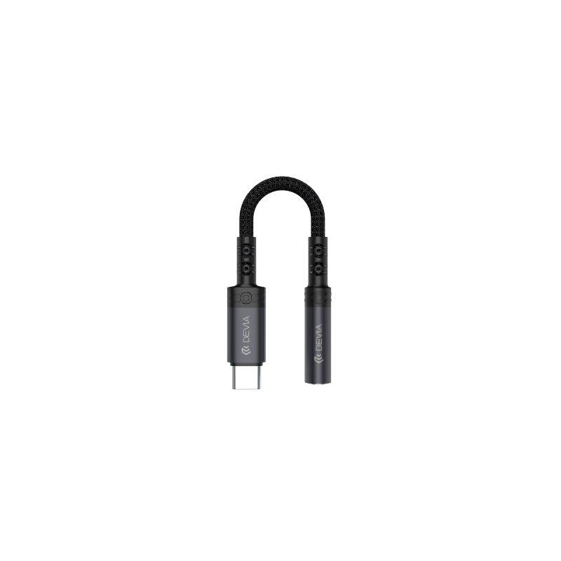 Adaptateur USB-C vers Prise Jack 3.5mm pour Smartphones et Tablettes - Noir