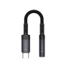 Adaptateur USB-C vers Prise Jack 3.5mm pour Smartphones et Tablettes - Noir