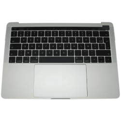 Top Case Apple MacBook Pro Touch Bar Retina 15"" (2018) A1990/MacBook Pro Touch Bar Retina 15"" (2019) A1990 AZERTY Argent