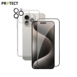 Pack Protection Int&eacute;grale ""Pomme Protect"" Pour iPhone 15 Pro Max