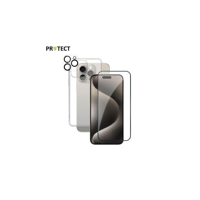 Pack Protection Int&eacute;grale ""Pomme Protect"" Pour iPhone 15 Pro Max