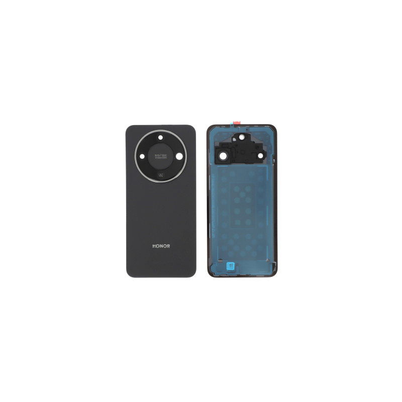 Vitre Arri&egrave;re Originale Service Pack pour Honor Magic 8 Lite - Cache Batterie Noir
