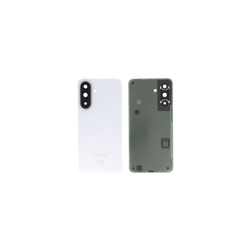 Vitre Arri&egrave;re Originale pour Samsung Galaxy A34 5G - Cache Batterie Blanc avec Adh&eacute;sif