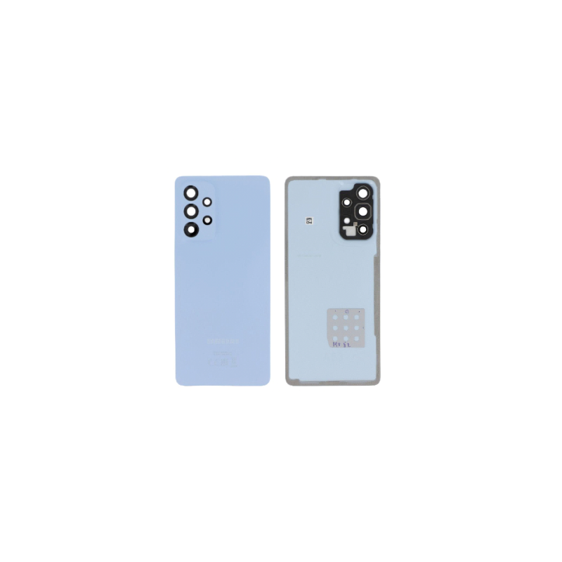 Vitre Arri&egrave;re Originale pour Samsung Galaxy A53 5G - Cache Batterie Bleu avec Adh&eacute;sif
