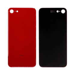 Vitre Arri&egrave;re Compatible iPhone 8 Rouge (Large Hole)