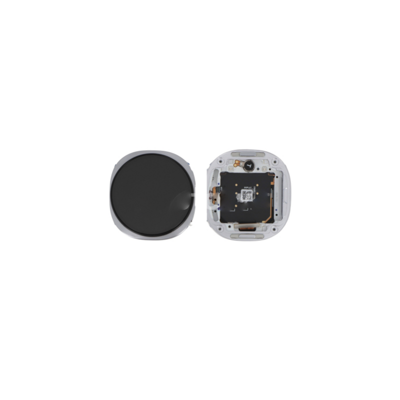 &Eacute;cran Complet Graphite avec Vitre Tactile et Dalle Super AMOLED pour Samsung Galaxy Watch 8 44mm LTE (SM-L335) - Couleur Argent