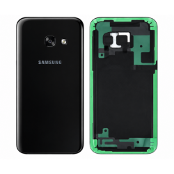 Vitre Arri&egrave;re / Cache Batterie Noir Pour Samsung Galaxy A3 2017