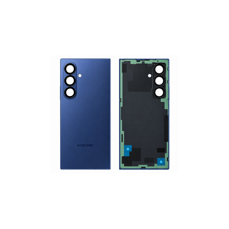 Vitre Arri&egrave;re / Cache Batterie Bleu Pour Samsung Galaxy Z Fold 7