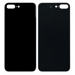 Vitre Arri&egrave;re Noire Pour iPhone 8 Plus (Large Hole)