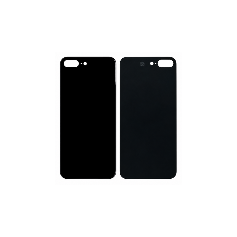 Vitre Arri&egrave;re Noire Pour iPhone 8 Plus (Large Hole)