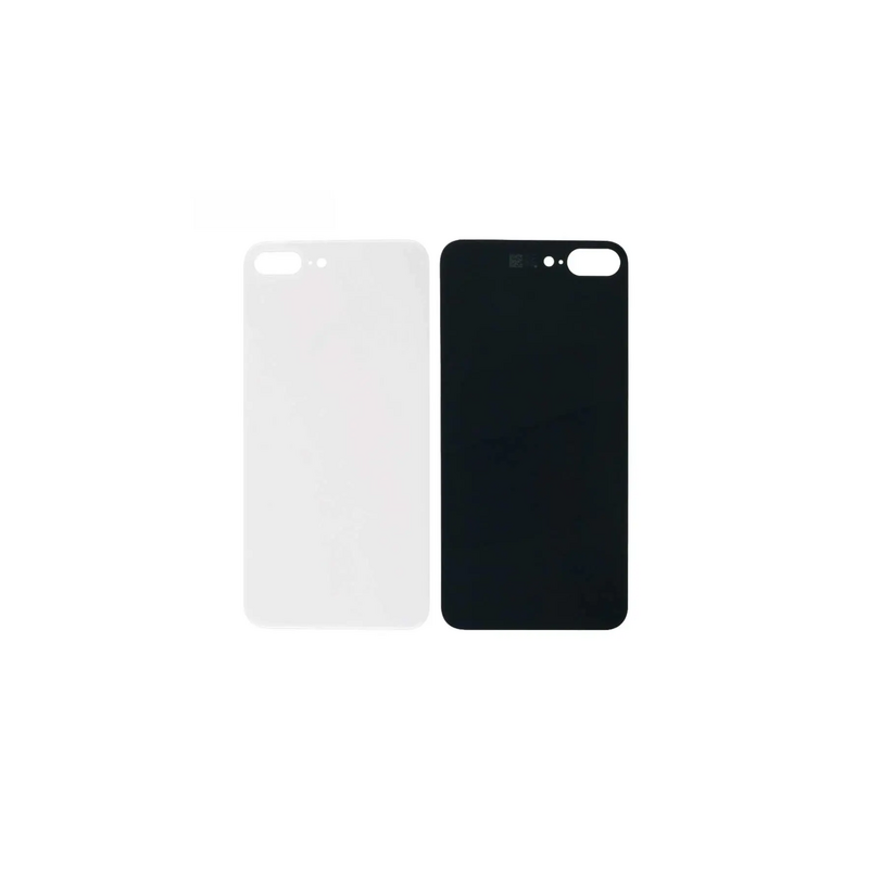 Vitre Arri&egrave;re Blanche Pour iPhone 8 Plus (Large Hole)
