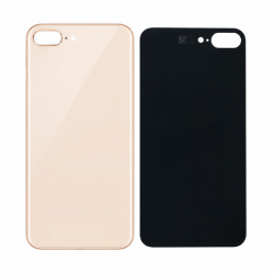 Vitre Arri&egrave;re Or Pour iPhone 8 Plus (Large Hole)