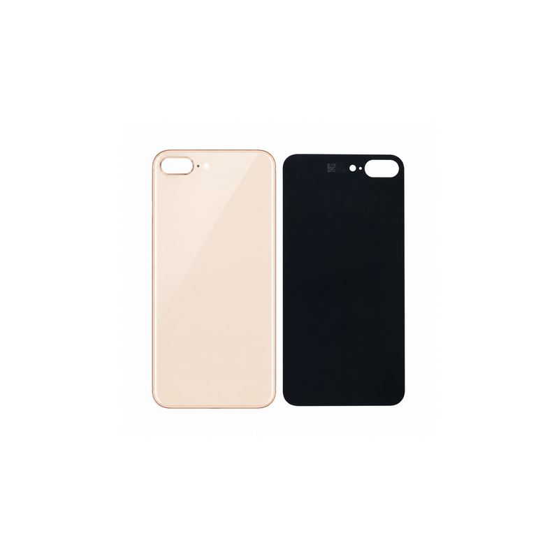 Vitre Arri&egrave;re Or Pour iPhone 8 Plus (Large Hole)