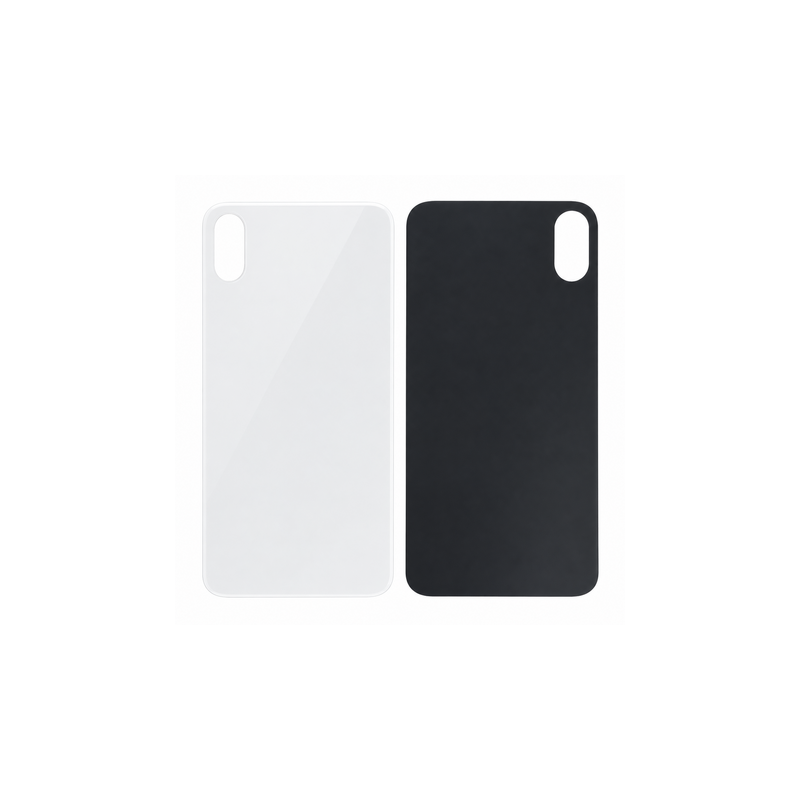 Vitre Arri&egrave;re Blanche Pour iPhone X (Large Hole)