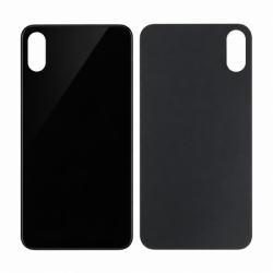 Vitre Arri&egrave;re Noire Pour iPhone X (Large Hole)