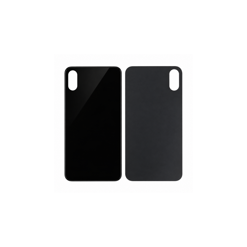 Vitre Arri&egrave;re Noire Pour iPhone X (Large Hole)