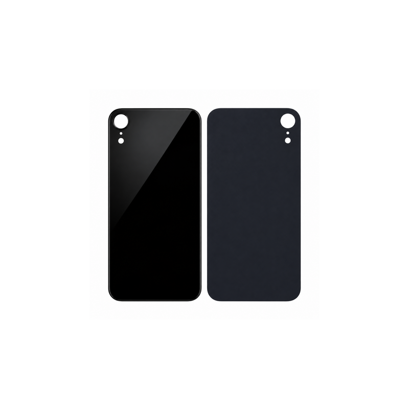 Vitre Arri&egrave;re Noire Pour iPhone XR (Large Hole)