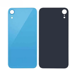 Vitre Arri&egrave;re Bleue Pour iPhone XR (Large Hole)