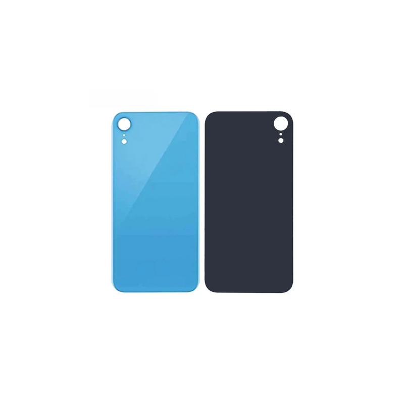 Vitre Arri&egrave;re Bleue Pour iPhone XR (Large Hole)