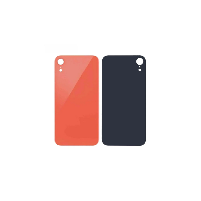 Vitre Arri&egrave;re Corail Pour iPhone XR (Large Hole)