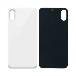 Vitre Arri&egrave;re Blanche Pour iPhone XS Max (Large Hole)