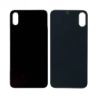 Vitre Arri&egrave;re Noire Pour iPhone XS Max (Large Hole)