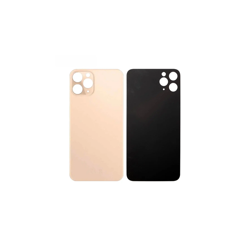 Vitre Arri&egrave;re Or Pour iPhone 11 Pro (Large Hole)