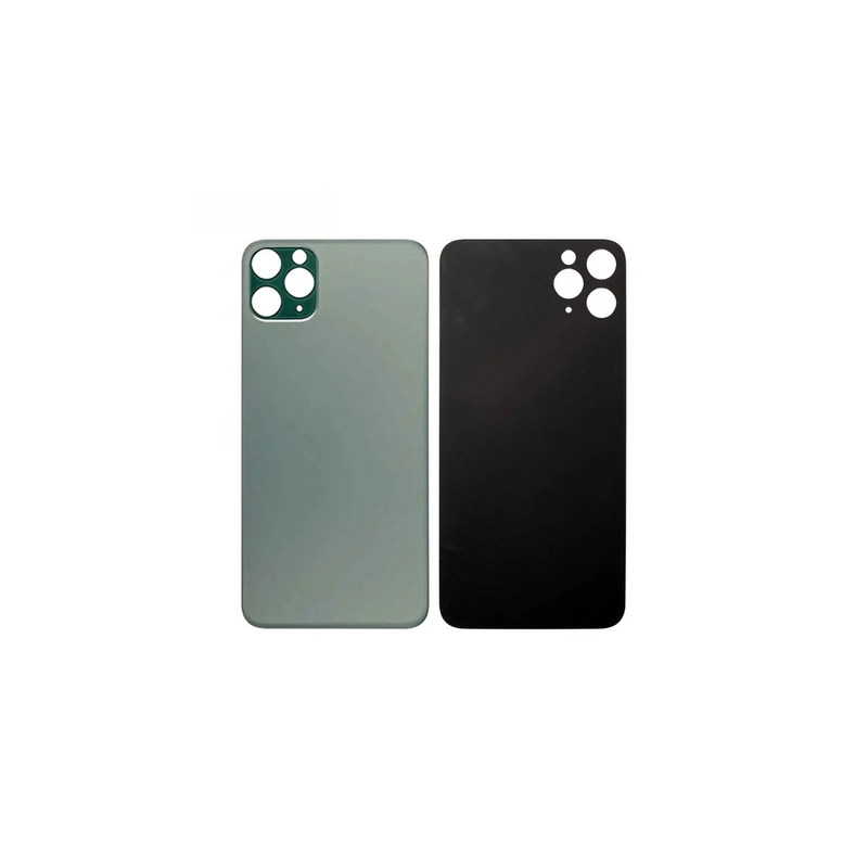Vitre Arri&egrave;re Vert Nuit Pour iPhone 11 Pro (Large Hole)