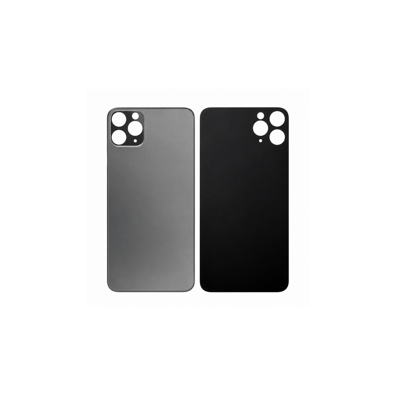 Vitre Arri&egrave;re Grise Sid&eacute;ral Pour iPhone 11 Pro Max (Large Hole)