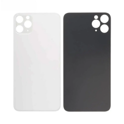 Vitre Arri&egrave;re Blanche Pour iPhone 11 Pro Max (Large Hole)