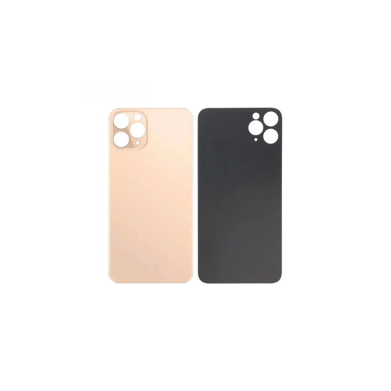 Vitre Arri&egrave;re Or Pour iPhone 11 Pro Max (Large Hole)