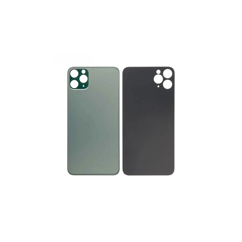 Vitre Arri&egrave;re Vert Nuit Pour iPhone 11 Pro Max (Large Hole)