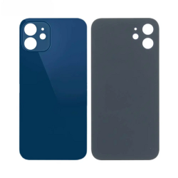 Vitre Arri&egrave;re Bleue Pour iPhone 12 (Large Hole)
