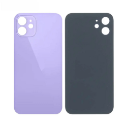 Vitre Arri&egrave;re Mauve Pour iPhone 12 Mini (Large Hole)